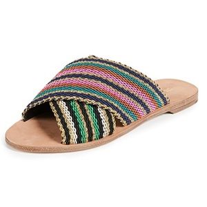 Diane Von Furstenberg Cindi Slide Sandals EUC